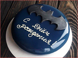 Муссовый торт мужчине на день рождение, бэтмен